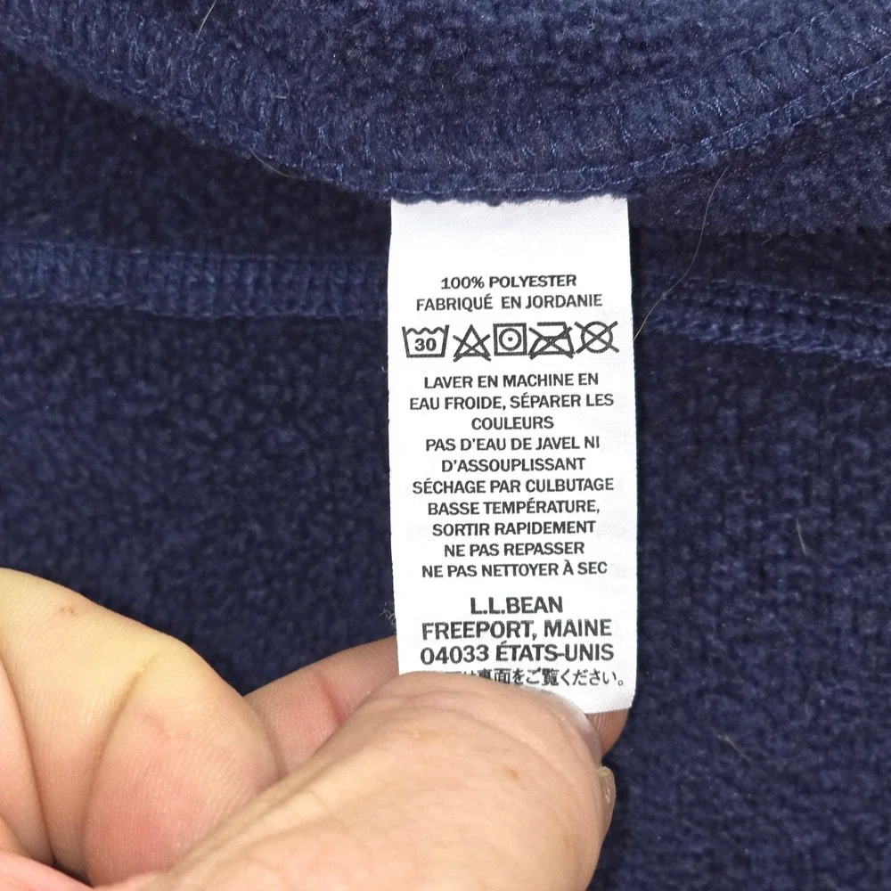 LL Bean Fleece Full Zip Jacket Men's Large Shacket Outdoor Lagenlook‎ Activewear